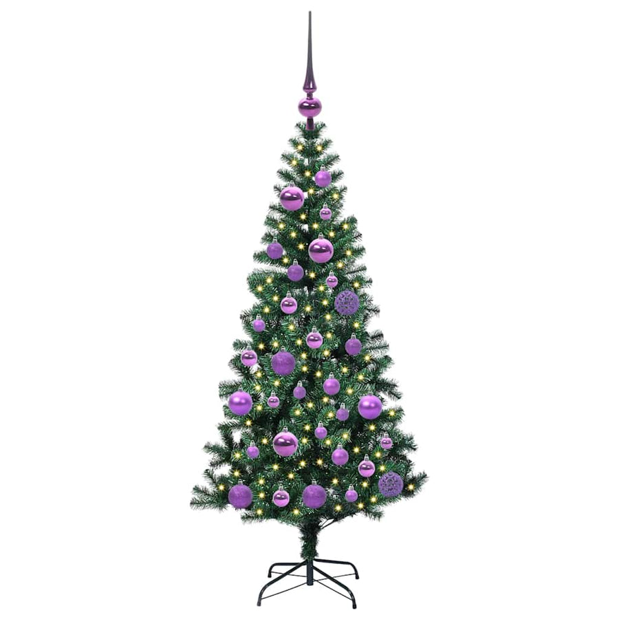 Kunstmatig Voorverlicht Kerstboom Groen Pvc En Metaal 120 cm