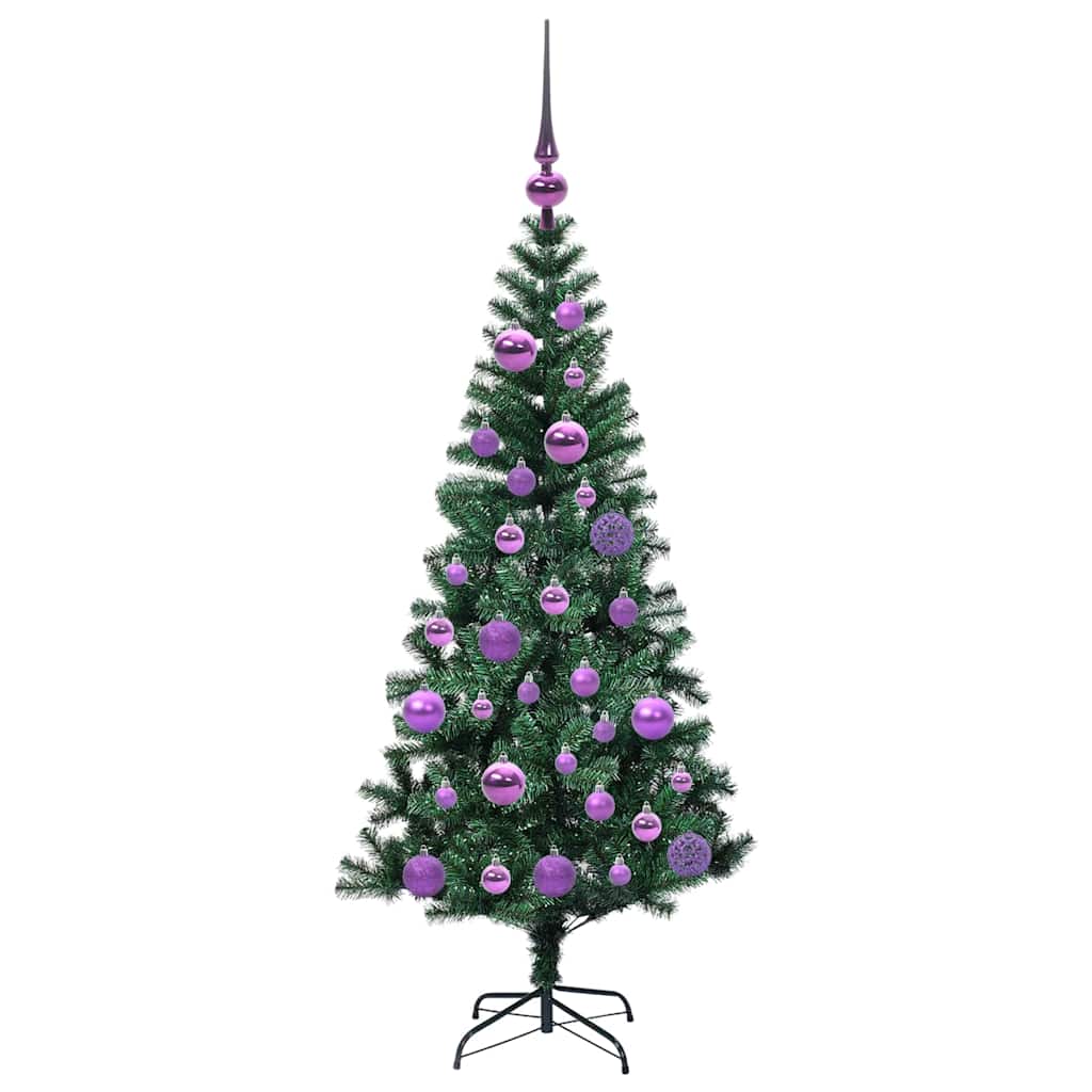 Kunstmatig Voorverlicht Kerstboom Groen Pvc En Metaal 120 cm