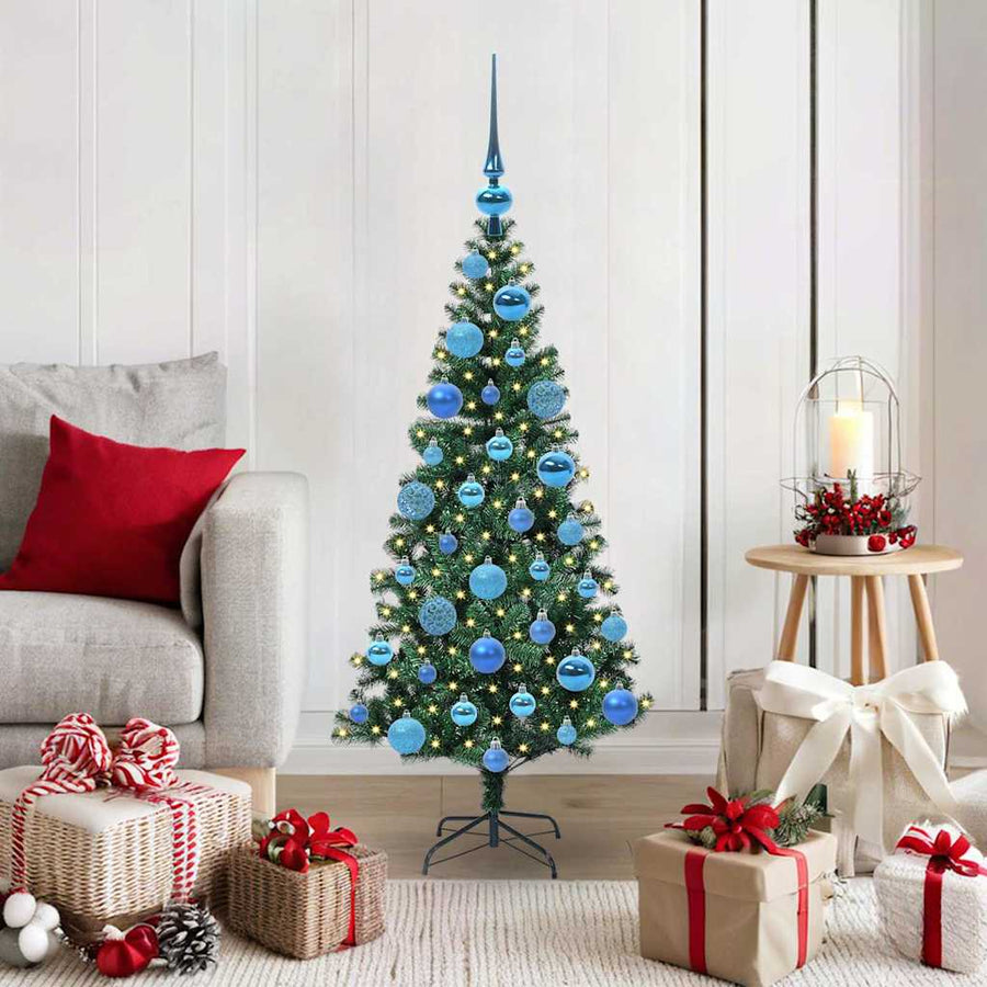Kunstmatig Voorverlicht Kerstboom Groen Pvc En Metaal 120 cm