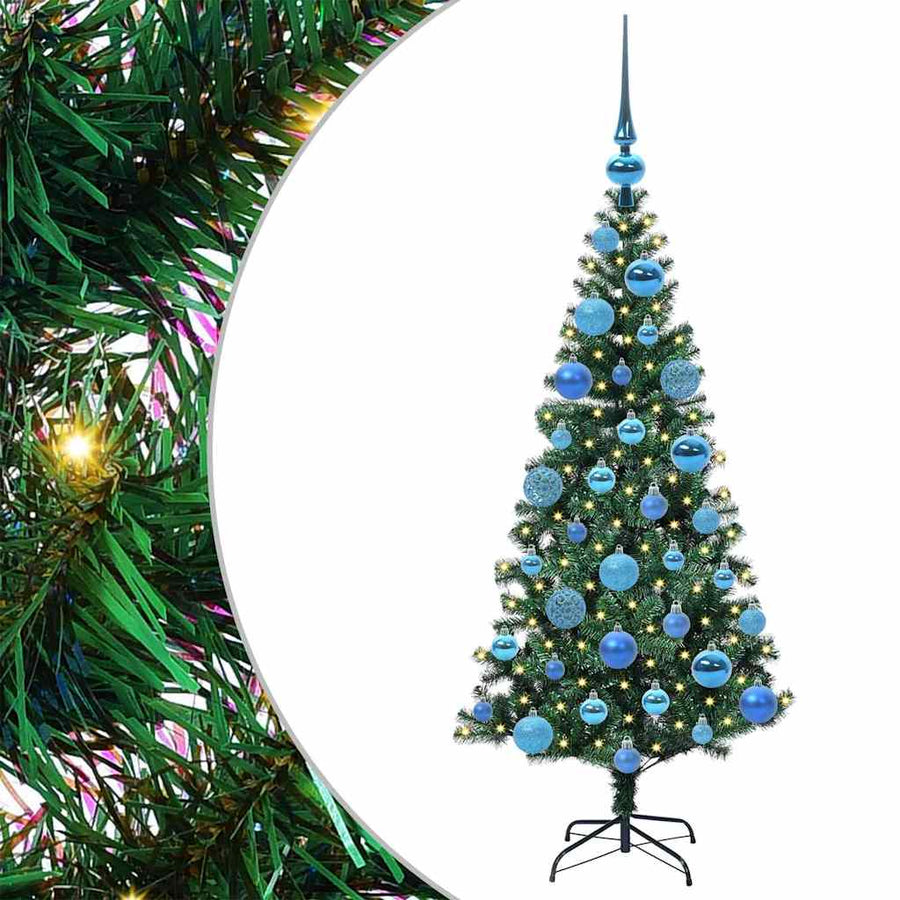 Kunstmatig Voorverlicht Kerstboom Groen Pvc En Metaal 120 cm