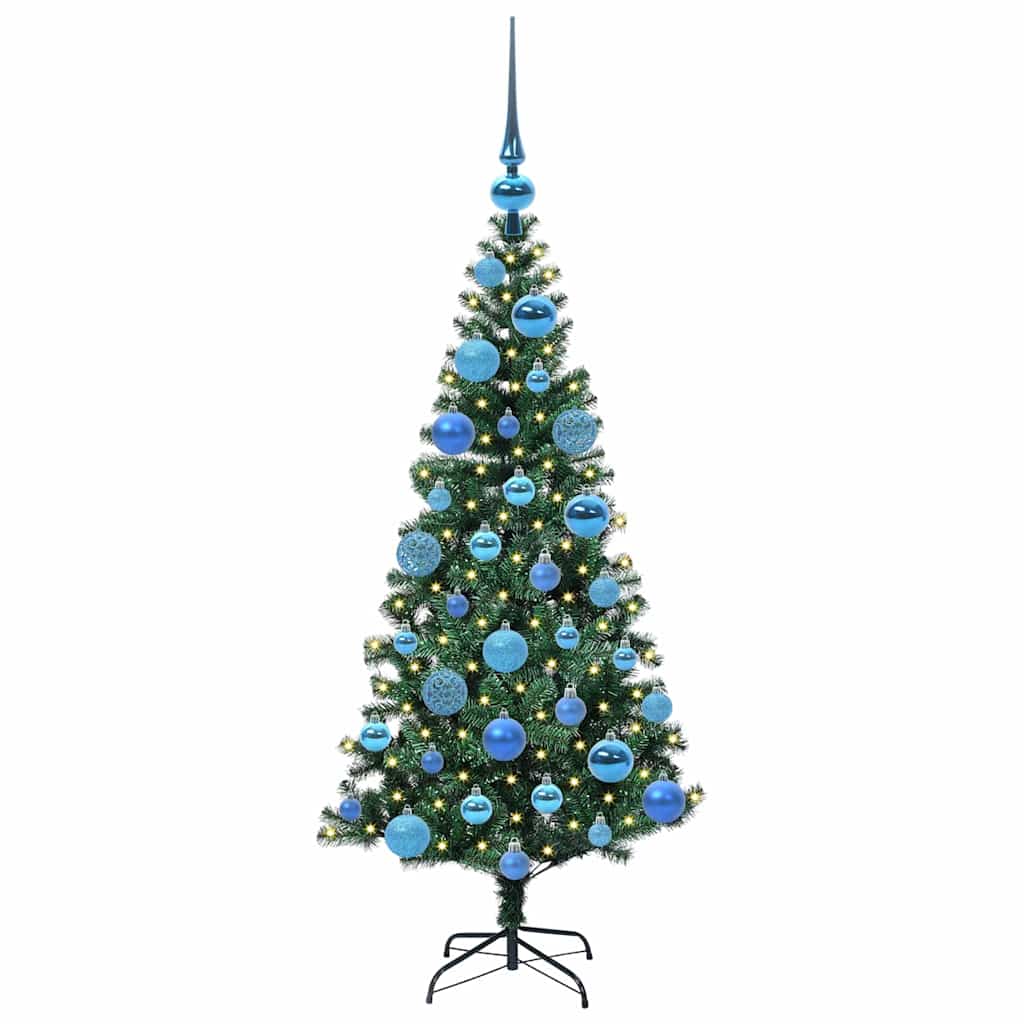 Kunstmatig Voorverlicht Kerstboom Groen Pvc En Metaal 120 cm
