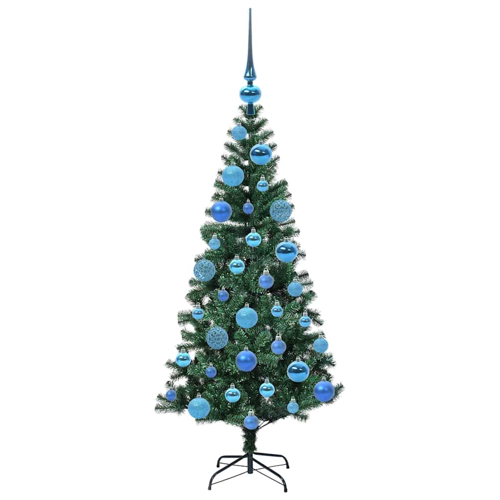 Kunstmatig Voorverlicht Kerstboom Groen Pvc En Metaal 120 cm