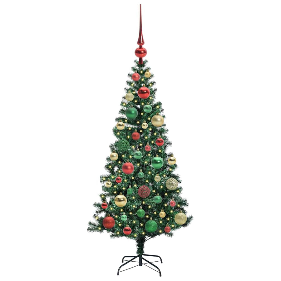 Kunstmatig Voorverlicht Kerstboom Groen Pvc En Metaal 120 cm