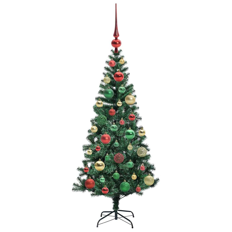 Kunstmatig Voorverlicht Kerstboom Groen Pvc En Metaal 120 cm