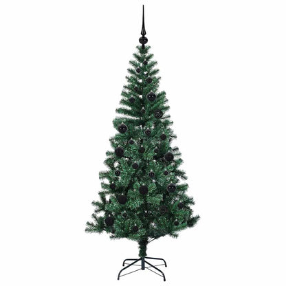 Kunstmatig Voorverlicht Kerstboom Groen 150cm PVC en Metaal