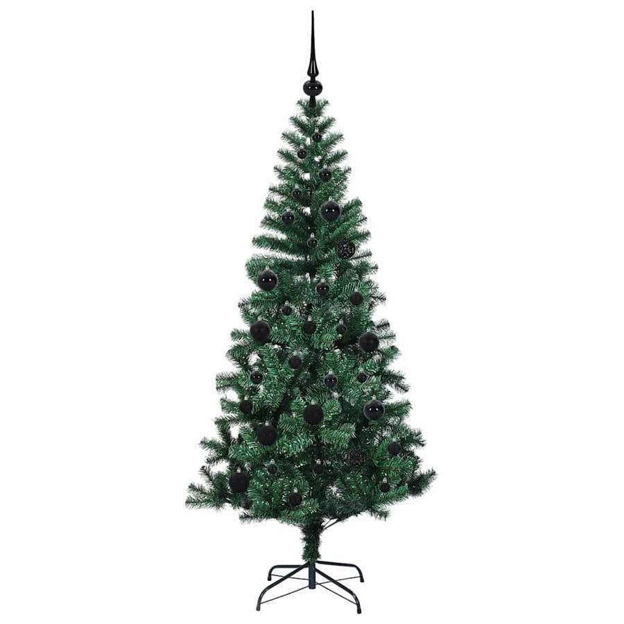 Kunstmatig Voorverlicht Kerstboom Groen 150cm PVC en Metaal