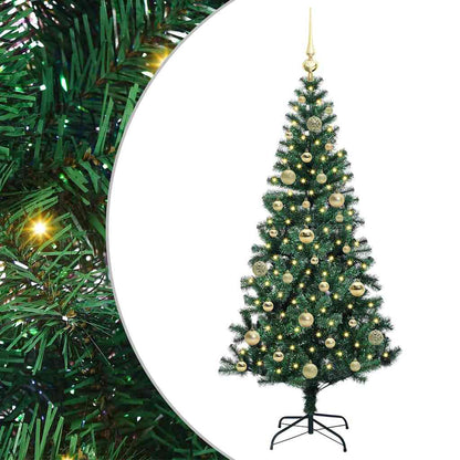 Kunstmatig Voorverlicht Kerstboom Groen 150cm PVC en Metaal