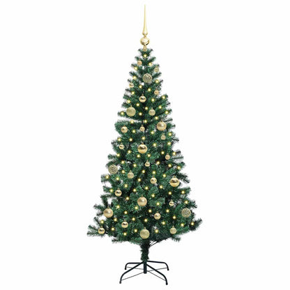Kunstmatig Voorverlicht Kerstboom Groen 150cm PVC en Metaal