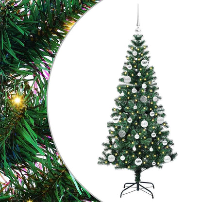 Kunstmatig Voorverlicht Kerstboom Groen 150cm PVC en Metaal