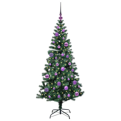 Kunstmatig Voorverlicht Kerstboom Groen 150cm PVC en Metaal