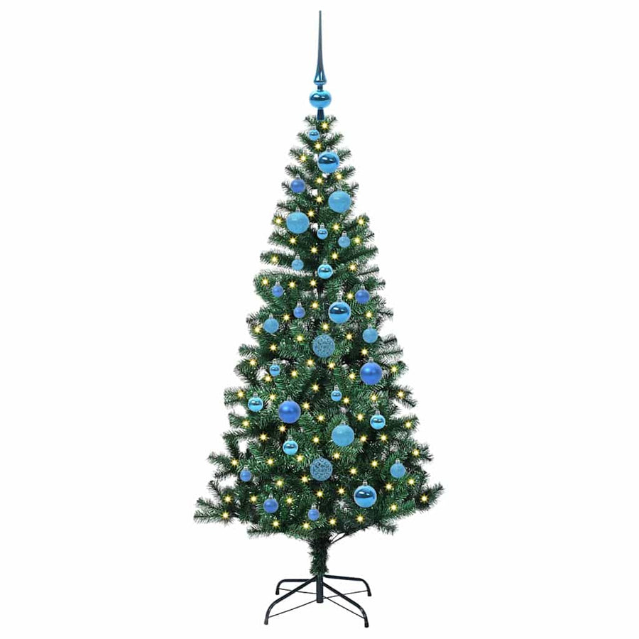 Kunstmatig Voorverlicht Kerstboom Groen 150cm PVC en Metaal