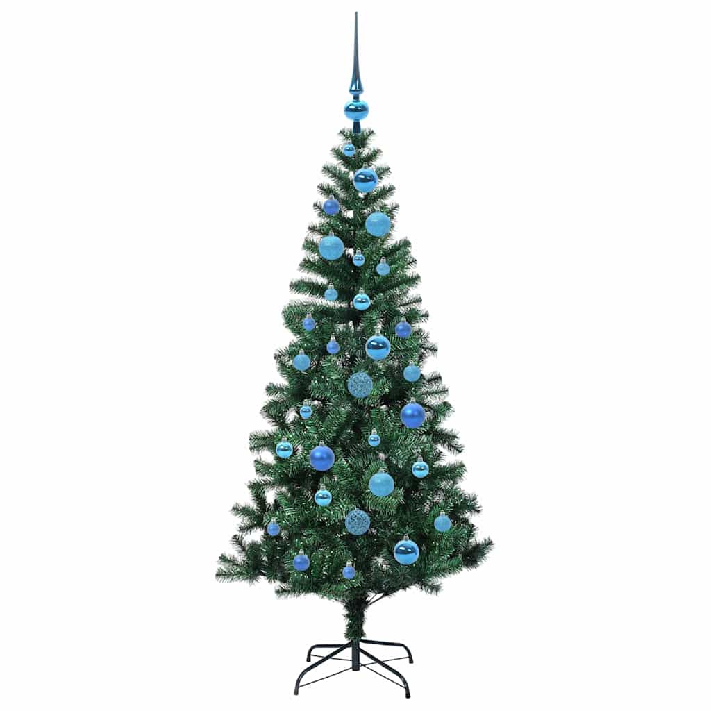 Kunstmatig Voorverlicht Kerstboom Groen 150cm PVC en Metaal