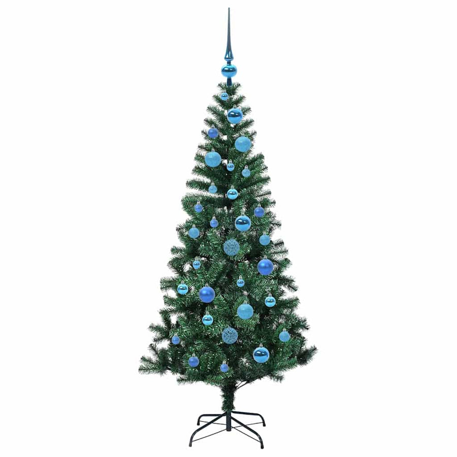 Kunstmatig Voorverlicht Kerstboom Groen 150cm PVC en Metaal