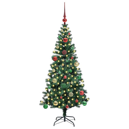 Kunstmatig Voorverlicht Kerstboom Groen 150cm PVC en Metaal