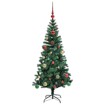 Kunstmatig Voorverlicht Kerstboom Groen 150cm PVC en Metaal