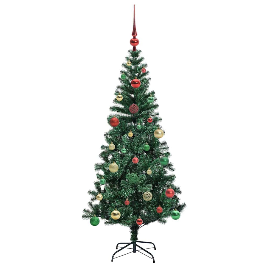 Kunstmatig Voorverlicht Kerstboom Groen 150cm PVC en Metaal