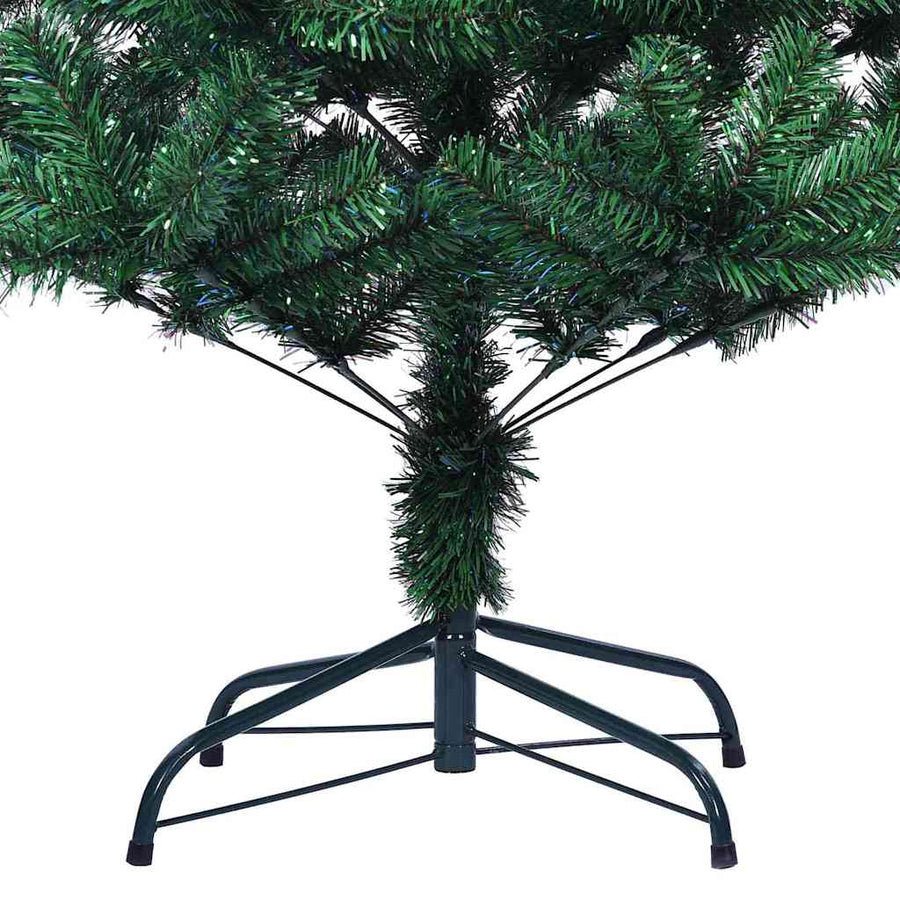 Kunstmatig Voorverlicht Kerstboom Groen 180 cm PVC en Metaal