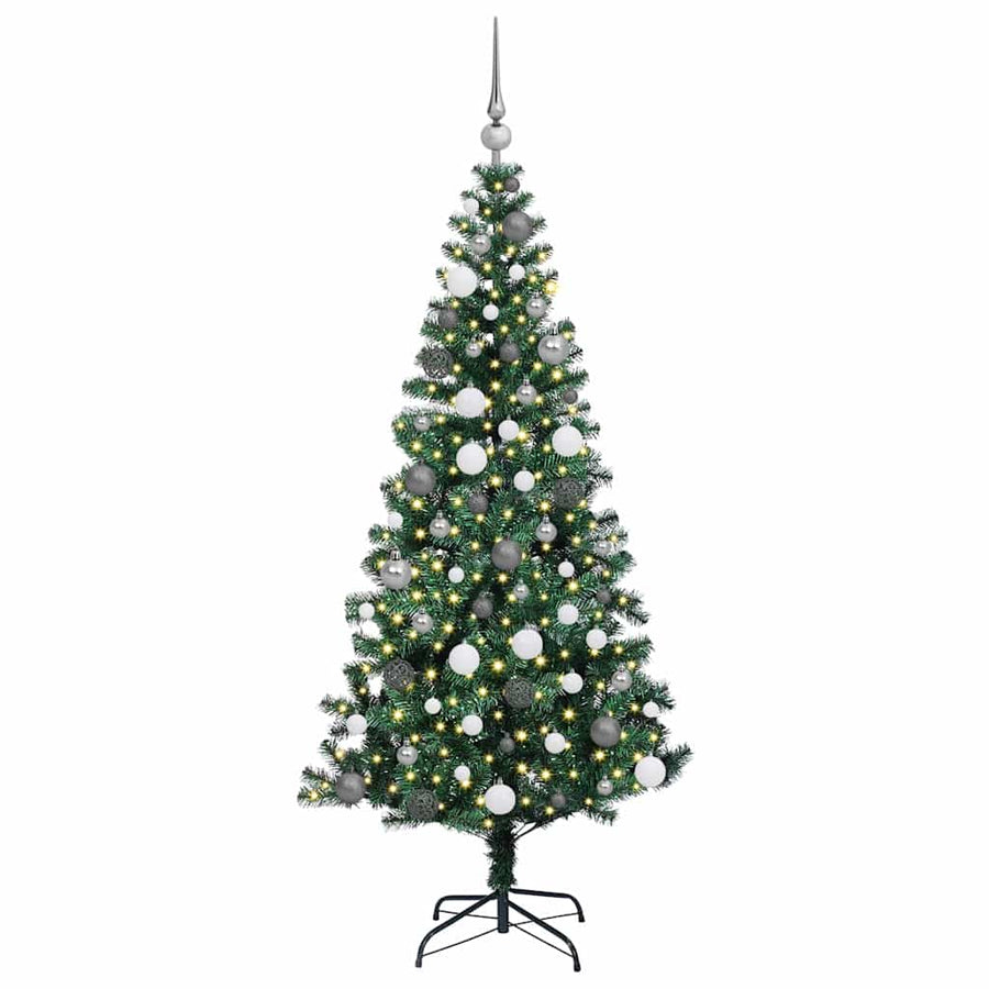 Kunstkerstboom met decoratieve touwlichten Groen 180cm PVC
