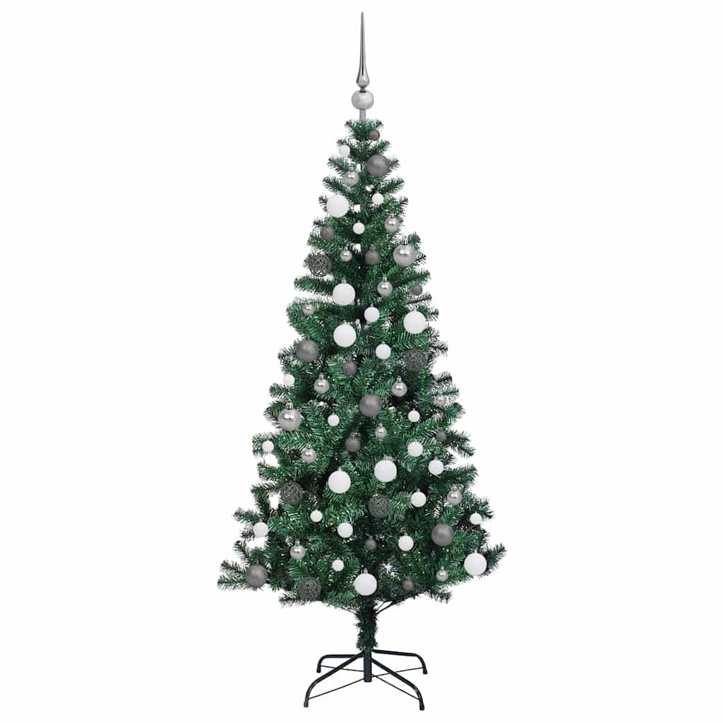 Kunstkerstboom met decoratieve touwlichten Groen 180cm PVC