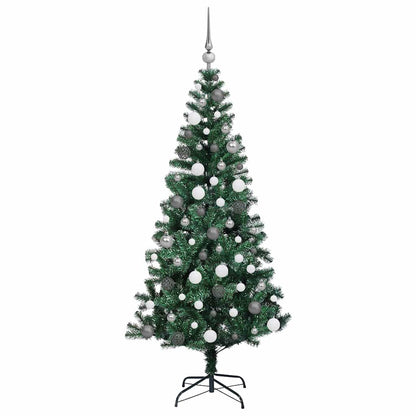 Kunstkerstboom met decoratieve touwlichten Groen 180cm PVC
