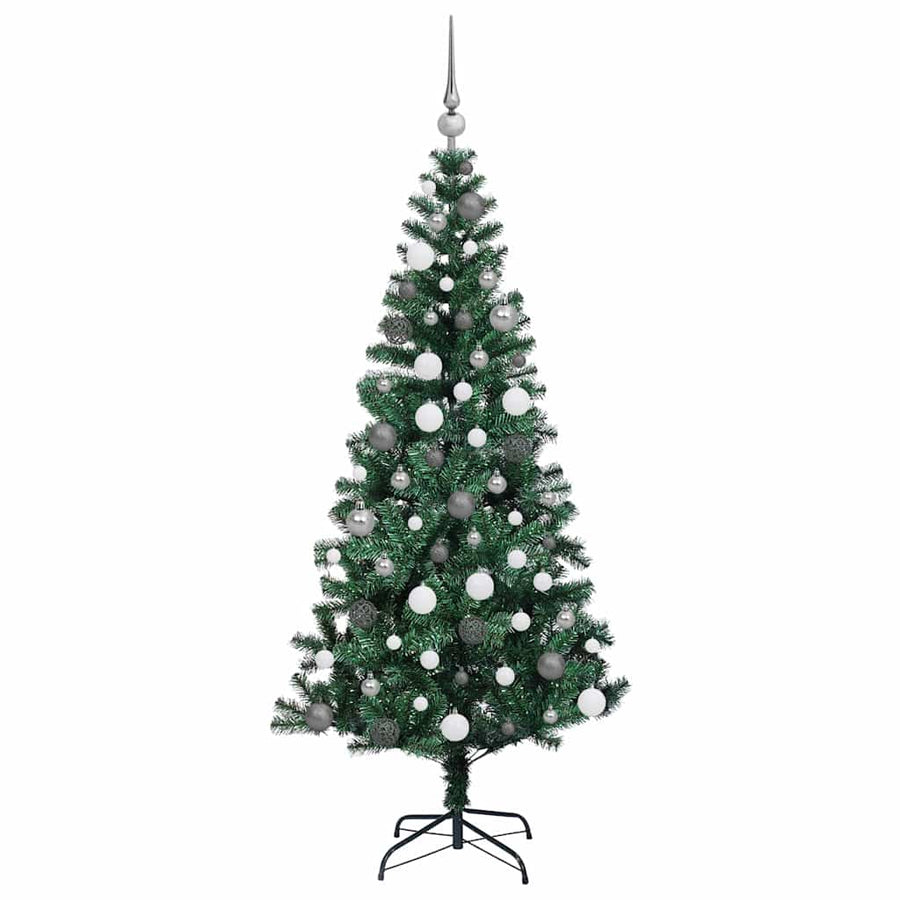 Kunstkerstboom met decoratieve touwlichten Groen 180cm PVC