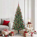 Kunstmatig Voorverlicht Kerstboom Groen 180 cm PVC en Metaal