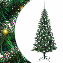 Kunstmatig Voorverlicht Kerstboom Groen 180 cm PVC en Metaal