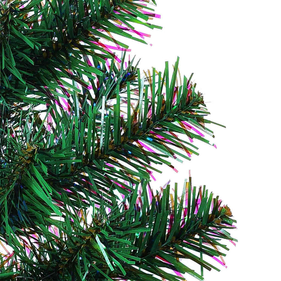 Kunstmatig Voorverlicht Kerstboom Groen 210 cm PVC en Metaal