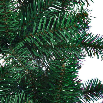 Kunstmatig Voorverlicht Kerstboom Groen 210 cm PVC en Metaal