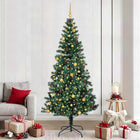 Kerstboom voorverlicht groen 240 cm PVC metaal
