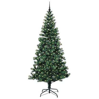 Kunstmatig Voorverlicht Kerstboom Groen 240cm PVC en Metaal