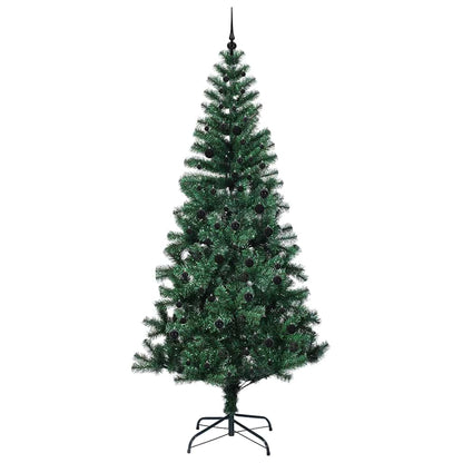 Kunstmatig Voorverlicht Kerstboom Groen 240cm PVC en Metaal