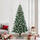 Kerstboom 240 cm groen PVC metaal voorverlicht