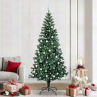 Kunstkerstboom 240 cm groen PVC metaal