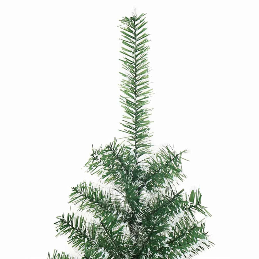 Kunstmatige Kerstboom Sneeuw Gevlochten Met Led Licht 120 Cm