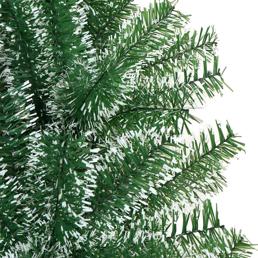 Kunstmatige Kerstboom Sneeuw Gevlochten Met Led Licht 120 Cm