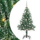 Kunstkerstboom 150 cm sneeuw met LED