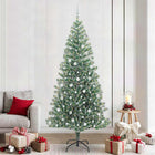 Kunstkerstboom sneeuw met LED 240 cm