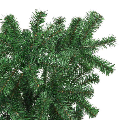 Ondersteboven Kunst Kerstboom Met Ballenset Groen 150 cm PVC