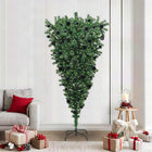 Kunstkerstboom ondersteboven groen 210 cm PVC 210x110 cm