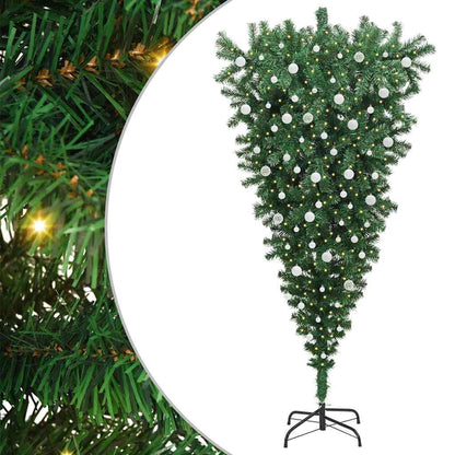 Omgekeerde Kunstkerstboom Met Ballenset Groen 240 Cm Pvc