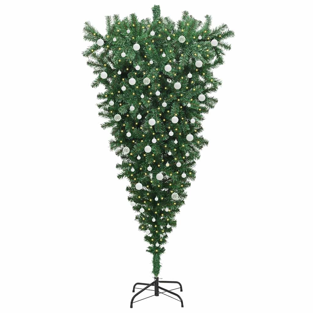 Omgekeerde Kunstkerstboom Met Ballenset Groen 240 Cm Pvc