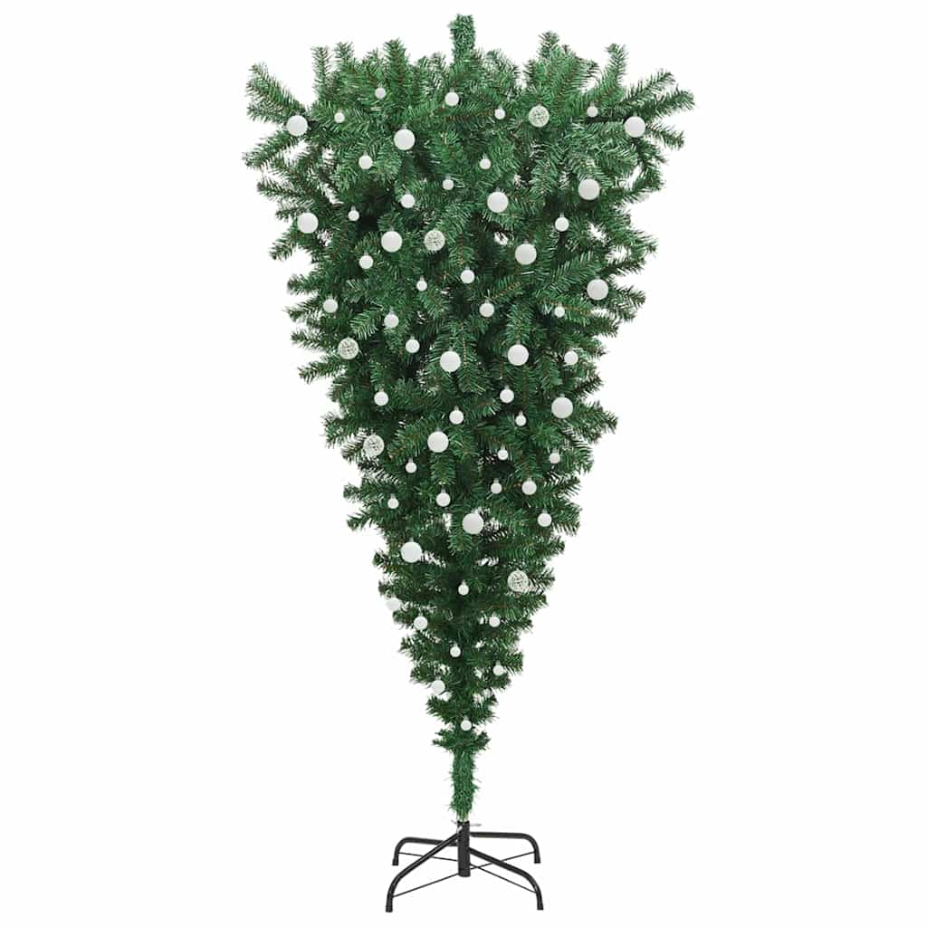 Omgekeerde Kunstkerstboom Met Ballenset Groen 240 Cm Pvc