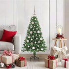 Kunstkerstboom 120 cm groen PVC staal kunststof