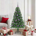 Kunstkerstboom Groen 150 cm PVC en Staal en Kunststof