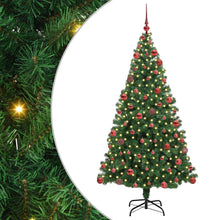 Kunstkerstboom Groen 180 cm PVC en Staal en Kunststof