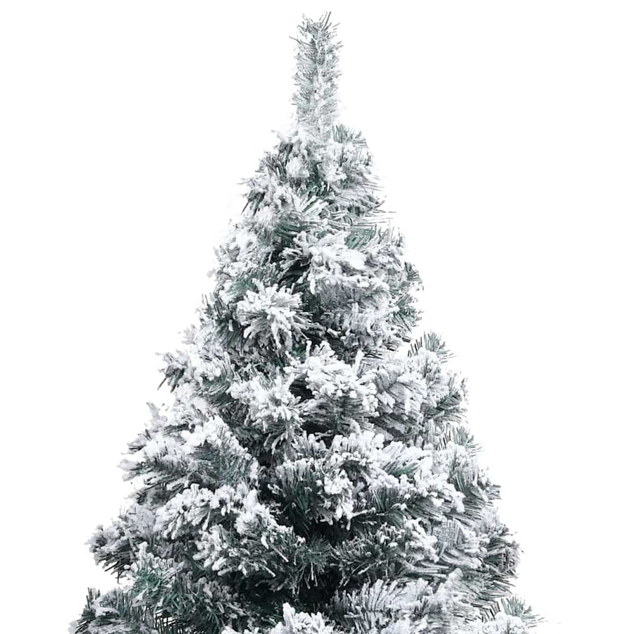 Kunstkerstboom met 150 LED Wit 120 cm PVC en Staal en Kunststof