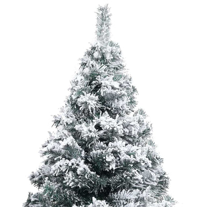 Kunstkerstboom met 150 LED Wit 120 cm PVC en Staal en Kunststof