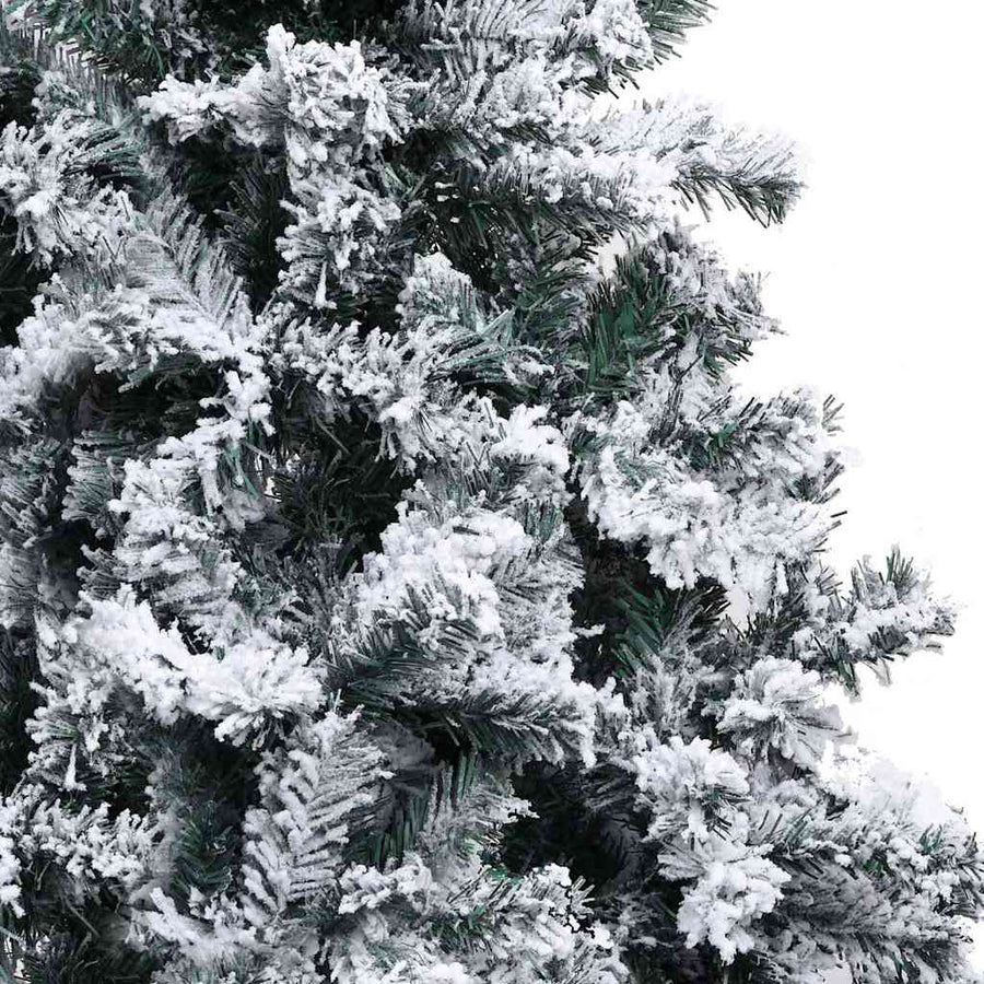 Kunstkerstboom met 150 LED Wit 120 cm PVC en Staal en Kunststof