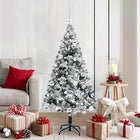 Kunstkerstboom 150 cm wit met 150 LED